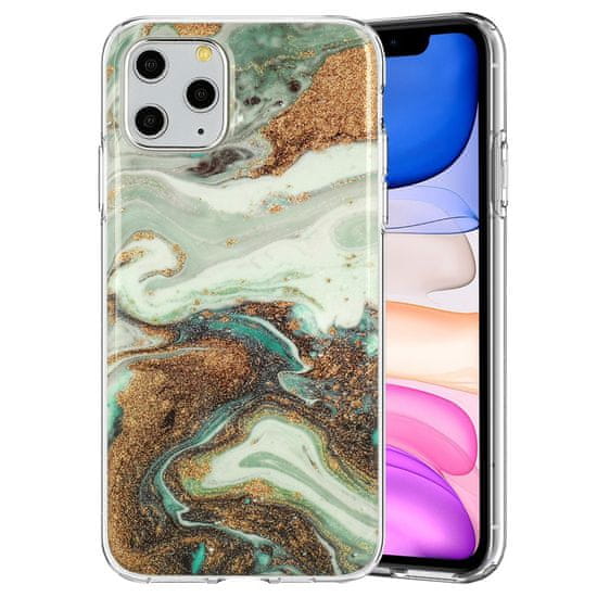 IZMAEL Silikónové trblietavé puzdro Marble pre Apple iPhone SE 2022/iPhone SE/iPhone 8/iPhone 7 - Multifarebná 5 KP17800