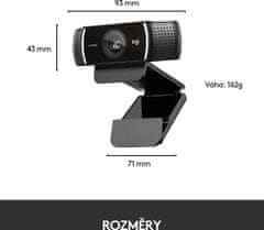 Logitech Webcam C922 Pro Stream, čierna (960-001088)