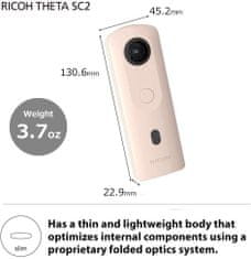 Ricoh Theta SC2, 360° kamera, béžová