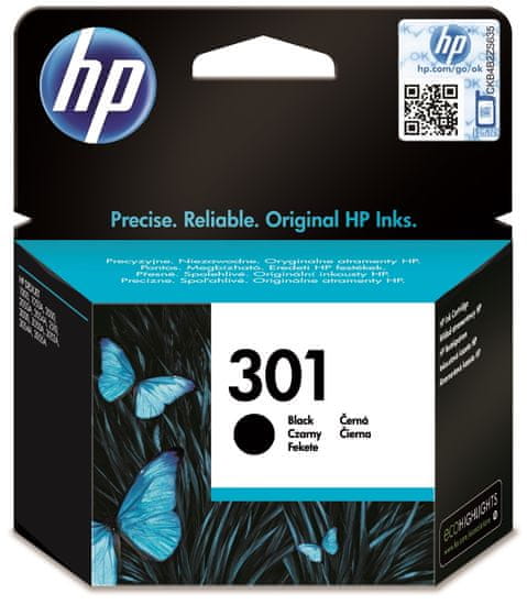 HP 301 čierna - originálna náplň (CH561EE)