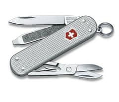 Victorinox 0.6221.26 Classic SD Alox multifunkčný nôž 58 mm, strieborná, 5 funkcií 