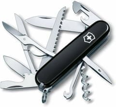 Victorinox 1.3713.3 HUNTSMAN multifunkčný nôž 91 mm, čierna, 15 funkcií 