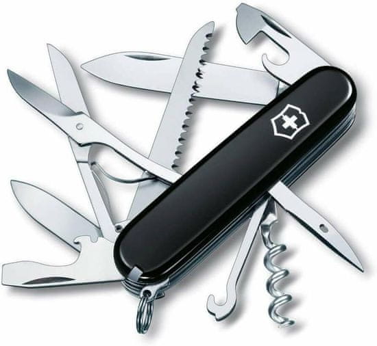 Victorinox 1.3713.3 HUNTSMAN multifunkčný nôž 91 mm, čierna, 15 funkcií