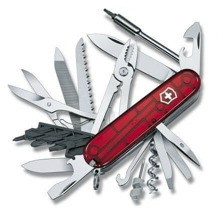 Victorinox 1.7775.T CYBER TOOL 41 multifunkčný nôž 91 mm, transparentná červená, 41 funkcií