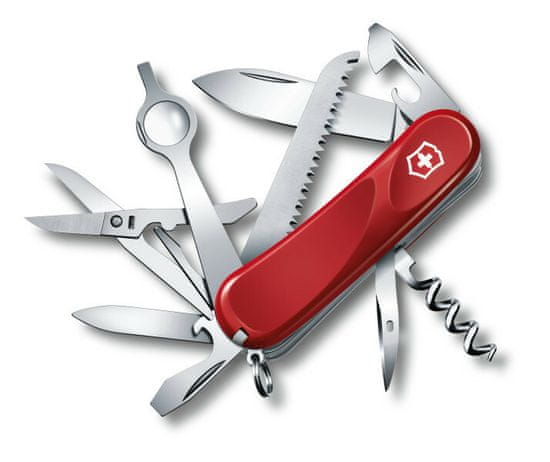 Victorinox 2.5013.E Evolution 23 multifunkčný nôž 85 mm, červená, 17 funkcií