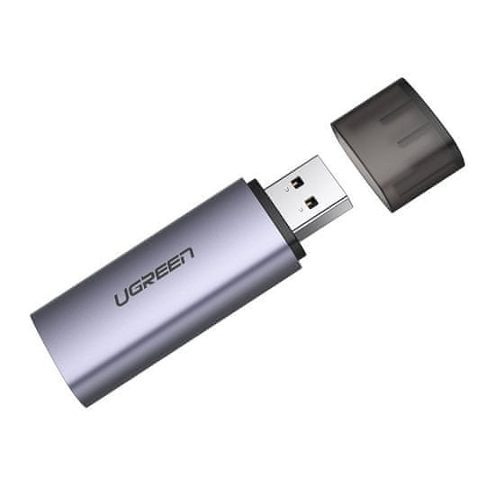 Ugreen CM216 USB 3.2 čítačka pamäťových kariet micro SD / SD, sivý