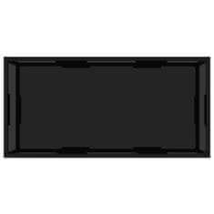 Vidaxl Konferenčný stolík, čierny 100x50x35 cm, tvrdené sklo