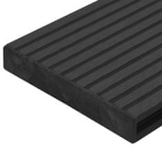 Vidaxl Koncové zátky pre terasové dosky, 10 kusov, čierne, plastové
