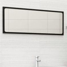 Vidaxl Kúpeľňové zrkadlo čierne 100x1,5x37 cm drevotrieska