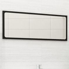 Vidaxl Kúpeľňové zrkadlo čierne 90x1,5x37 cm drevotrieska