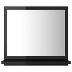 Vidaxl Kúpeľňové zrkadlo, lesklé čierne 40x10,5x37 cm, drevotrieska