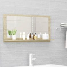 Vidaxl Kúpeľňové zrkadlo, dub sonoma 80x10,5x37 cm, drevotrieska
