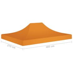 Vidaxl Strecha na párty stan 4x3 m, oranžová 270 g/m2