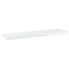 Vidaxl Prídavné police 8 ks, lesklé biele 40x10x1,5 cm, drevotrieska