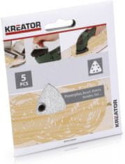 Kreator KRT210059 - 5x Brusný papier 3 x 90 na farbu - G240