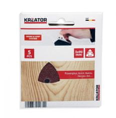 Kreator KRT210003 - 5x Brusný papier 3 x 90 - G40