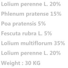 Vidaxl Trávové semeno pre polia a pasienky 30 kg