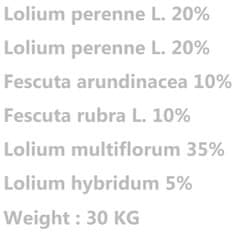 Vidaxl Trávové semeno pre suché a horúce oblasti 30 kg