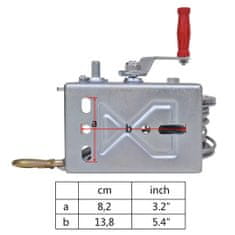 Vidaxl Ručný navijak 907 kg