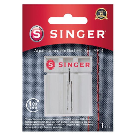 SINGER Dvojihla univerzálna Singer 4 mm 1x90