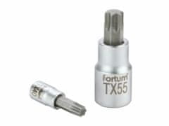 Fortum Hlavica zástrčná 1/2" hrot TORX, T55, L 55mm