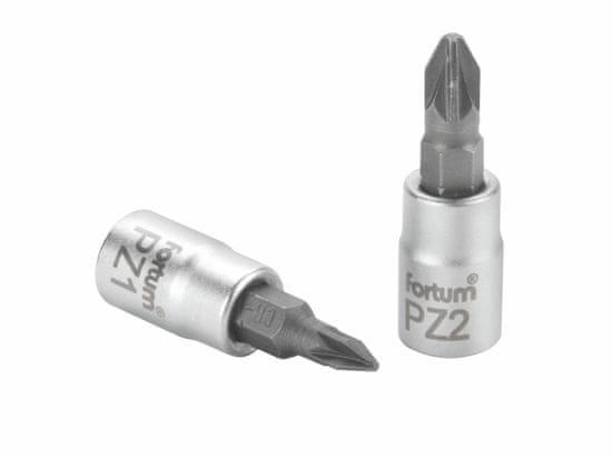 Fortum Hlavica zástrčná 1/4" hrot pozidriv, PZ 3, L 37mm