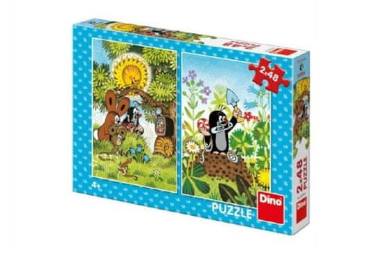 DINO Puzzle Krtko 2x48 dielikov 18x26cm v krabici 27x19x4cm Cena za 1ks