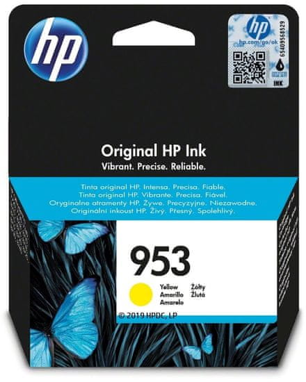 HP F6U14AE, náplň č.953, žltá