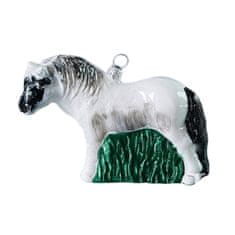 Decor By Glassor Sklenený kôň biely