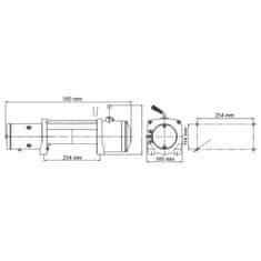 Golemtech Elektrický navijak Golemwinch 12000 SYNTETÍK 12V, 5,4 t, syntetické lano - Golemtech