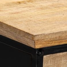 Petromila vidaXL Písací stôl 110x50x76 cm masívne mangovníkové drevo