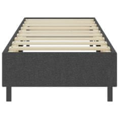 Vidaxl Posteľ boxspring tmavošedá látková 90x200 cm