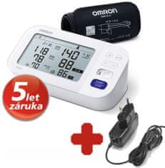 Omron M6 Komfortný tonometer s AFib na ruku, digitálny + napájací zdroj