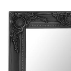 Vidaxl Nástenné zrkadlo v barokovom štýle 60x80 cm čierne