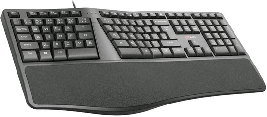 C-Tech KB-113E ERGO, čierna (KB-113E)