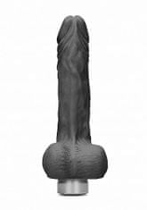 Shots Toys RealRock Realistic Vibrating Dildo with Balls 17cm Black vibrátor