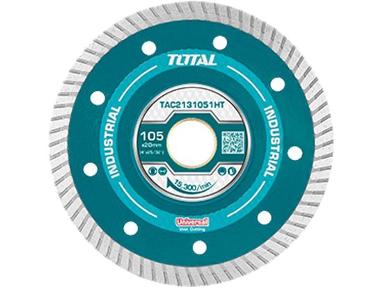 Total Kotouč diamantový řezný, ultratenký, 125mm, univerzálne, industrial, 125x22,2mm