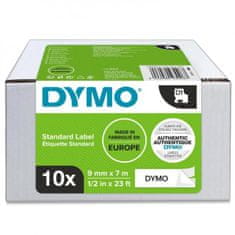 Dymo Samolepiaca páska D1 9 mm čierna/biela, 10ks