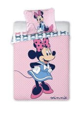 FARO Textil Obliečky do postieľky Minnie mašličky Bavlna, 100/135, 40/60 cm