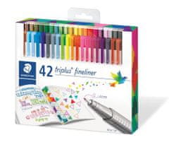 Staedtler Liner "Triplus 334", súprava - 42ks, rôzne farby, 0,3 mm 334 C42