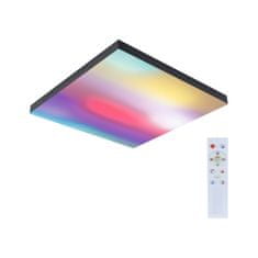 Paulmann Paulmann LED Panel Velor Rainbow dynamicRGBW hranaté 450x450mm 2110lm RGBW čierna 79908