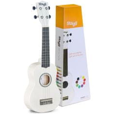 Stagg US WHITE, sopránovej ukulele, biele