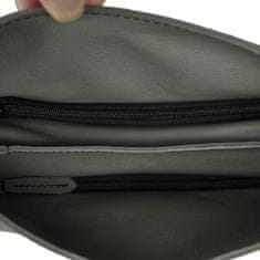 VegaLM Kožená kabelka vyrobená z jemnej prírodnej talianskej kože v šedej farbe