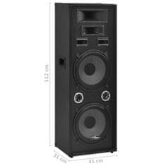 Vidaxl Profesionálny pasívny hifi reproduktor 1000 W čierne