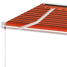 Vidaxl Voľne stojaca automatická markíza 600x300 cm oranžovo-hnedá