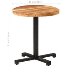 Petromila vidaXL Bistro stôl okrúhly Ø70x75 cm akáciový masív