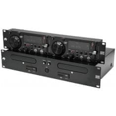 Omnitronic XDP-3002, duálny CD/MP3/SD/USB prehrávač, 19"