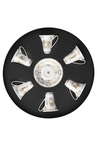 Rosenthal Versace ROSENTHAL VERSACE MEDUSA GALA set 6 ks Espresso šálka s tanierikom