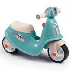 Smoby Blue Retro Scooter Quiet Wheels Rider