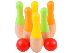JOKOMISIADA Farebné drevené bowlingové gule pre deti Sp0668